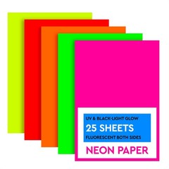 8.3 x 11.8 x 0.01 inches, Pink, Green, Yellow, Orange, Fluorescent Orange-red