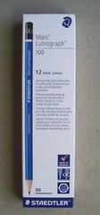 12 Staedtler Mars Lumograph 100 Pencils 9H 9B