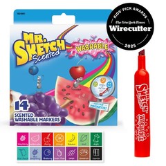 Mr. Sketch Scented Markers, Chisel Tip, Assorted Colors, 14 Count – Fun for Kids