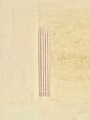 Birch Urushi-use Needle Pick (5) For Traditional Japanese Kintsugi