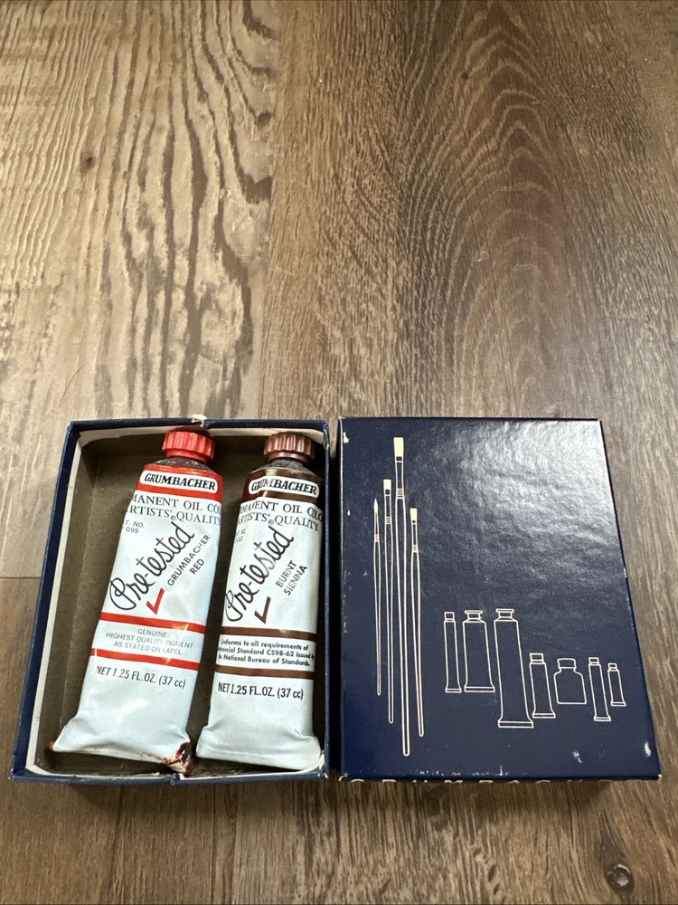Grumbacher Pre-Tested Permanent Oil Paint Grumbacher Red P 095 Burnt Sienna P023