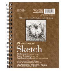 Strathmore 400 Series Sketch Pad, 5.5×8.5 inch, 100 Sheets – Artist….