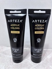 ARTEZA Acrylic Paint A005 Mars Black 4 fl oz 120ml Acrylic Premium Sealed