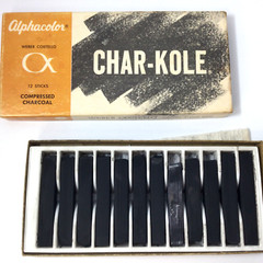 Alphacolor Weber Costello Compressed Charcoal 12 Sticks