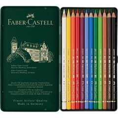 Faber-Castell Polychromos Oil-Based Colored Pencils 12 Colors Tin Case Japan 110