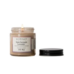 Votivo Saint Germain Lavender 2.8 oz Discovery Candle | Soy Fl Oz, Tan