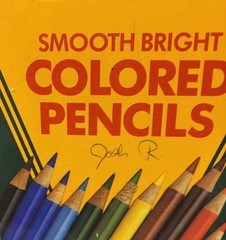 Vintage 1987 Crayola Smooth Bright colored pencils No. 4012 Binney & Smith PROP