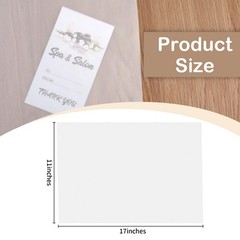 100 PCS 11×17 Inch Translucent Vellum Paper 60 GSM Drafting Tracing Sheets White