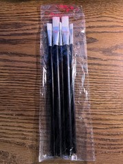 5 Piece Professional Art Paint Brush Set , Sizes 14-8-4-2