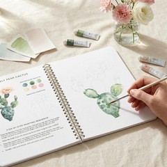 Beautiful Watercolor Book for Beginners – Guided Watercolor Painting Workbook