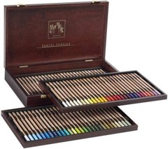 Caran d’Ache Pastel Pencil 84 Color Set 0788-484 Wooden Box Genuine Importe