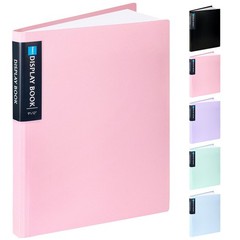 Sooez Art Portfolios 9″x12″, 40 Pockets Large Portfolio 9″x12″ – 1 Pack, Pink