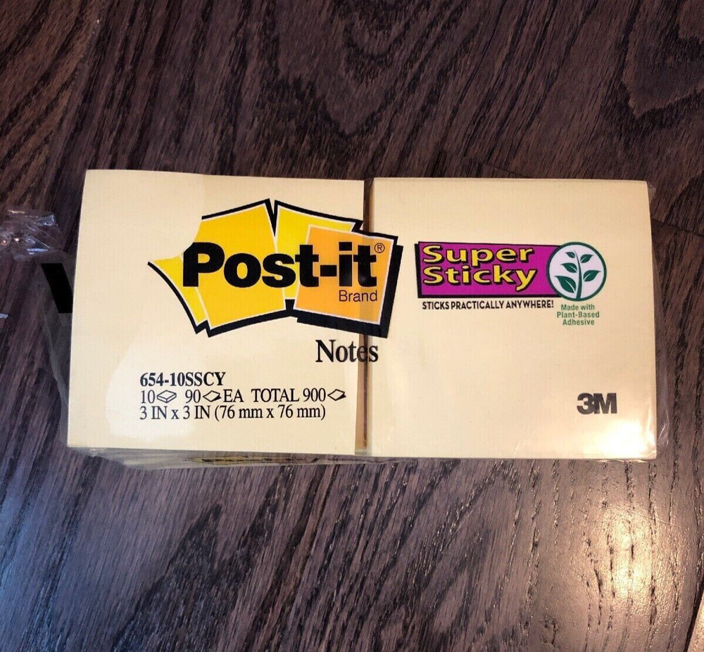 Post-it Notes, Super Sticky, 900 sheets
