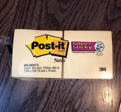 Post-it Notes, Super Sticky, 900 sheets