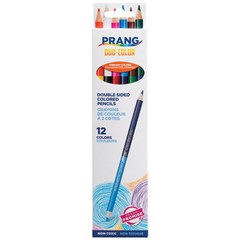 Prang Duo Sided Colored Pencils 6 Count Assorted Colors Non Toxic Kids Safe
