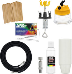 Cool Runner II Dual Fan Air Tank Compressor System Deluxe Kit with Gravity Feed