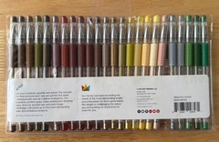 King Art Studio 24 Earth Tone Gel Pens Neutrals Greens Reds Browns Landscape