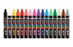 💥NIB💥 Uni POSCA PC-5BR Water-Based Paint Markers 16-Color Set [GENERIC COLORS]