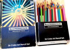 Vintage Berol Prismacolor Thick Lead Art Set 36 Colored Pencils No 954 Has 34