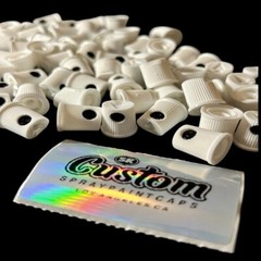 50 Rusto FEMALE Fat + Thin Caps Custom! – NEW! Slow Non-Dusty Spray Pattern!