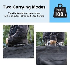 18×24 Art Portfolio Tote Bag – Large Carrying Storage Case with Handle &