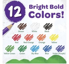 New in Box Crayola Colored Pencils 2 Sets 12 pcs – Pre-Sharpened, Bold Colors