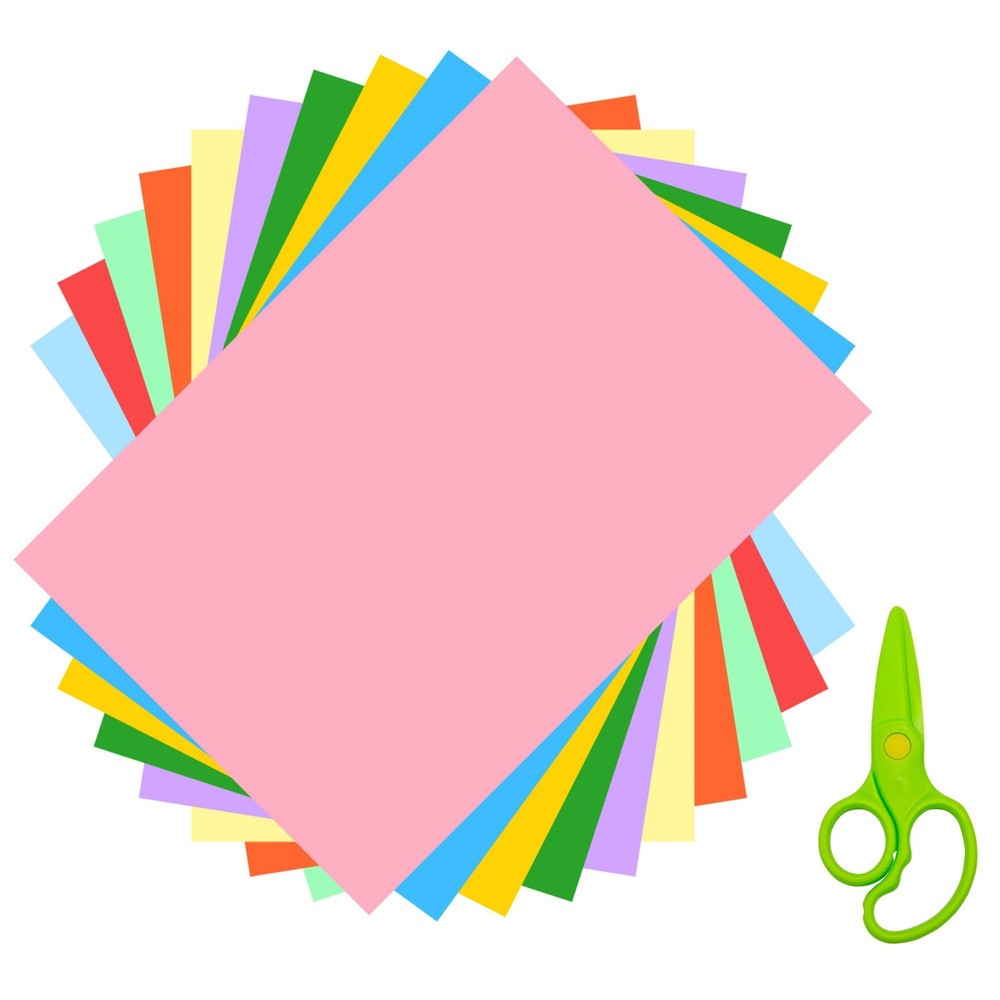AIMI Construction Paper 100 Sheets Assorted Colors Bulk for School 10 colors