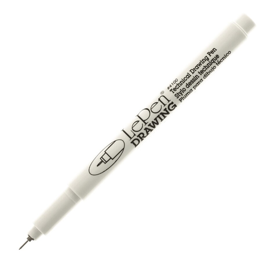 4100-0.05 Marvy LePen Technical Drawing Marker Pen, 0.05mm, Black Ink, 1 Each