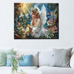 Baby Angel Girl DIY 16''x20''(Frameless), Fairy 06