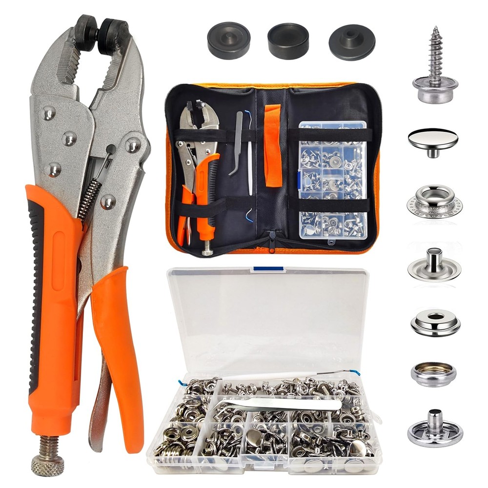 Heavy Duty Snap Fastener Kit 60 Set 15mm Marine Stainless Steel Boat Covers Tarp