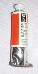 Winsor Newton Oil Paint Genuine Scarlet Vermilion 38ml Tube Older Vintage Stock