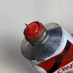 Vintage Acrylic Paint Napthol Red Light Hunt 1980s Speedball Lot Of 2 Tubes