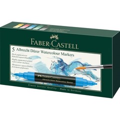 Albrecht Durer Artists Watercolor Markers 5 Assorted Colors Art Pens