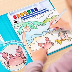 Watercolor Painting Set for Toddlers – Safe, Fast-Drying Fun with Sea Creatures