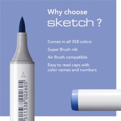 B0000 – B99 * COPIC Sketch Marker Blue – U.S. Authorized Retailer