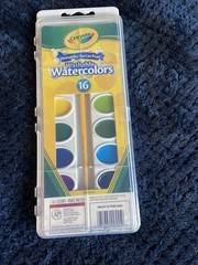 Crayola Washable Watercolor Set 16 Colors Set New (S1)