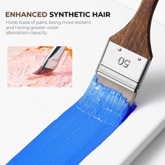 25pcs Professional Paint Brush Set – 9 Shapes for Acrylic, Oil, Watercolor + Pal