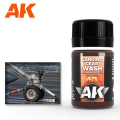 AK Interactive AK2029 Weathering Landing Gear Wash Enamel 35ml – US