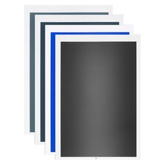 4 Pcs 15 x 11 Inch Laser Engraving Paper, Purple Blue, Gray Blue, Black, Silver