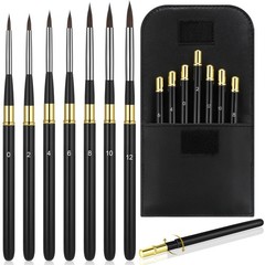 7 PCS Travel Watercolor Brushes Detachable Portable Artist Paint Brush Set