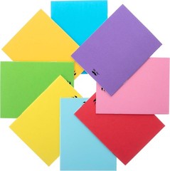 Mr. Pen- Colorful Blank Books, 4.2 x 5.5 Inches, 32 8 Pack, Bright Rainbow