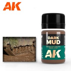 AK Interactive AK023 Weathering Dark Mud Enamel 35ml – US
