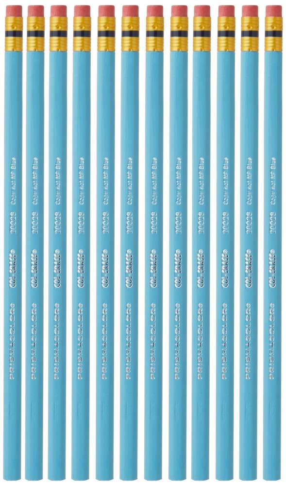 Prismacolor Col-Erase Erasable Colored Pencils, Non-Photo Blue, 12-Count – 20028
