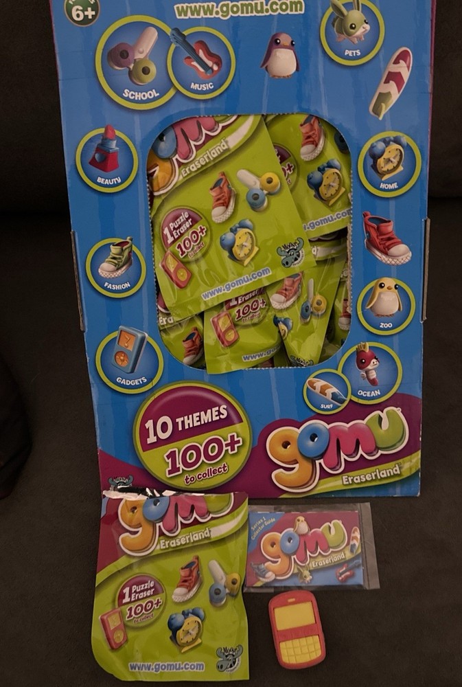 X30 GOMU ERASERLAND SERIES 1 ERASERS RUBBERS 29 NEW & SEALED PACKS &BOX AGE 6+