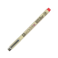 XSDK01-19 Sakura Pigma Micron 01 Marker Pen, 0.25mm Tip, Red, Pack of 10
