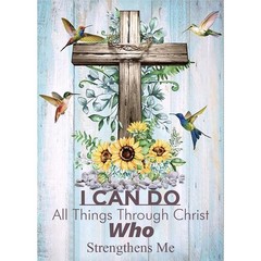 Sanjee Diamond Painting Kits for Adults, 5D DIY Christ 12 x 16 inches, Cross