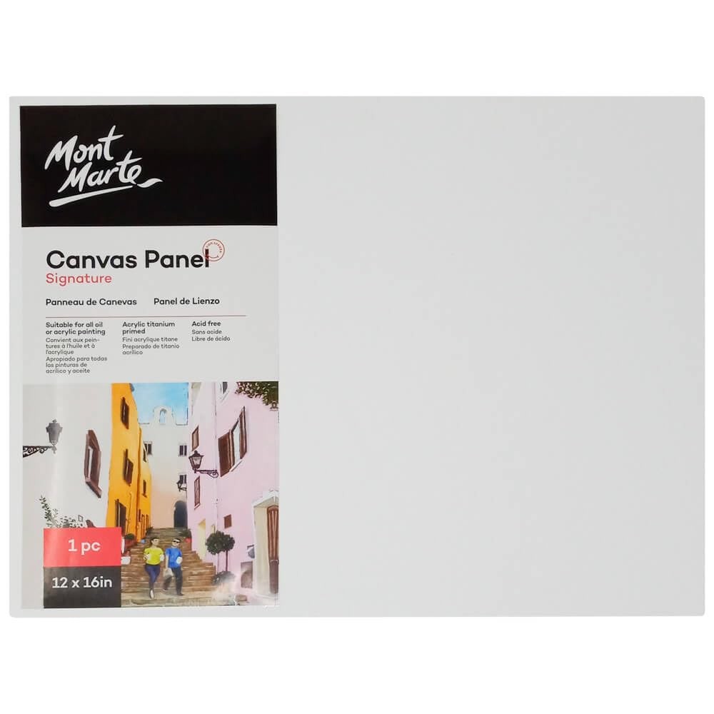 Mont Marte Canvas Panel Signature 1pc, 12 x 16in (30.5 x 40.6cm),Painting Canvas