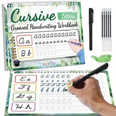 Grooved Cursive Handwriting Workbook Magic Reusable Grooved Cursive Handwriti…