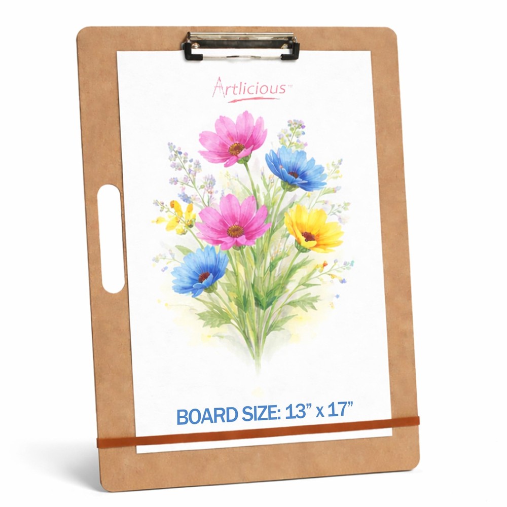 Drawing Board – 13 x 17 Sketch Boards with Handle for Drafting Art – Portable…