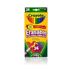 Erasable Colored Pencils 24ct Crayola Kids Coloring Pencils Set Erasable Markers